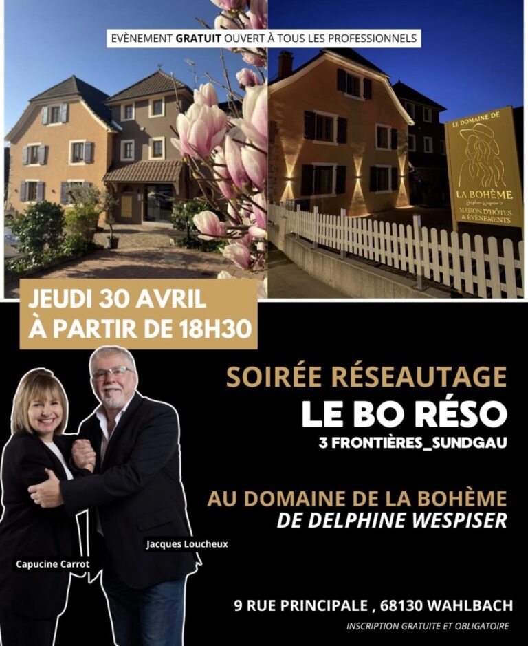Soirée Business au Domaine de la Bohème
